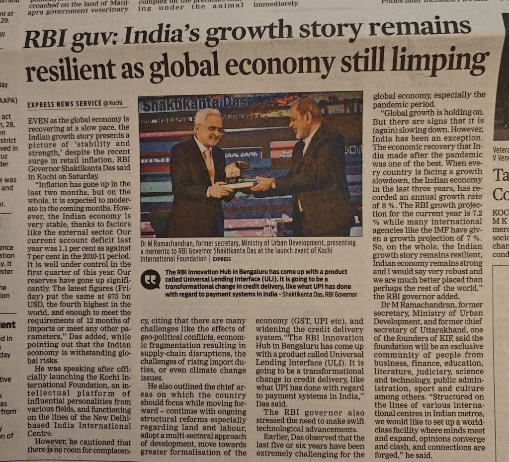 Kochi International Foundation press release (2)